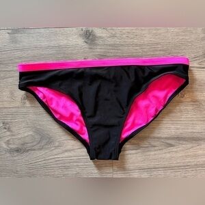NWT wondernation XXL 18 hot pink black bikini swimsuit bottom bathing suit